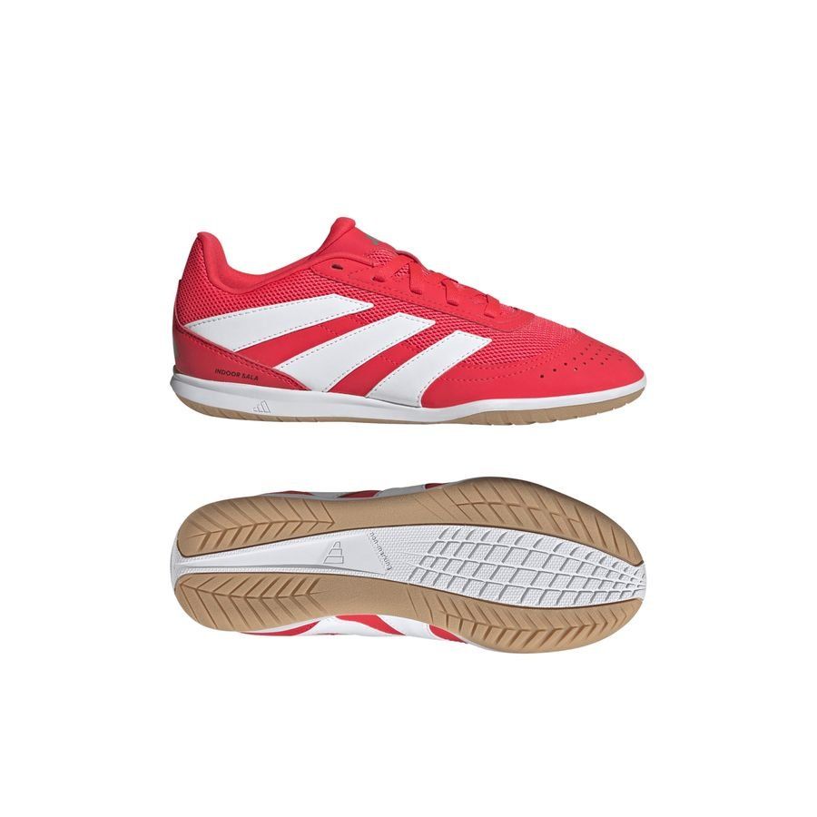 adidas Predator Club Sala IN Pure Victory - Lucid Red/Blanc/Noir Enfant