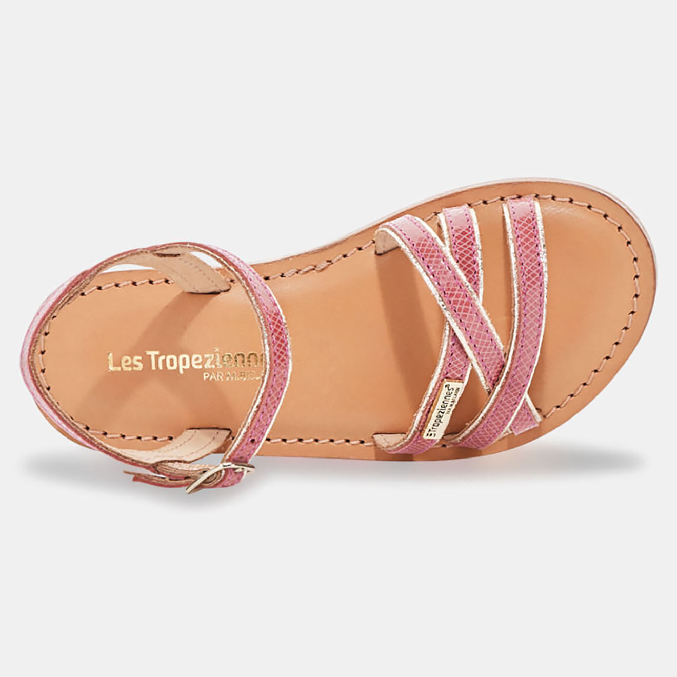 Les Tropeziennes Sandales en Cuir Belix roses