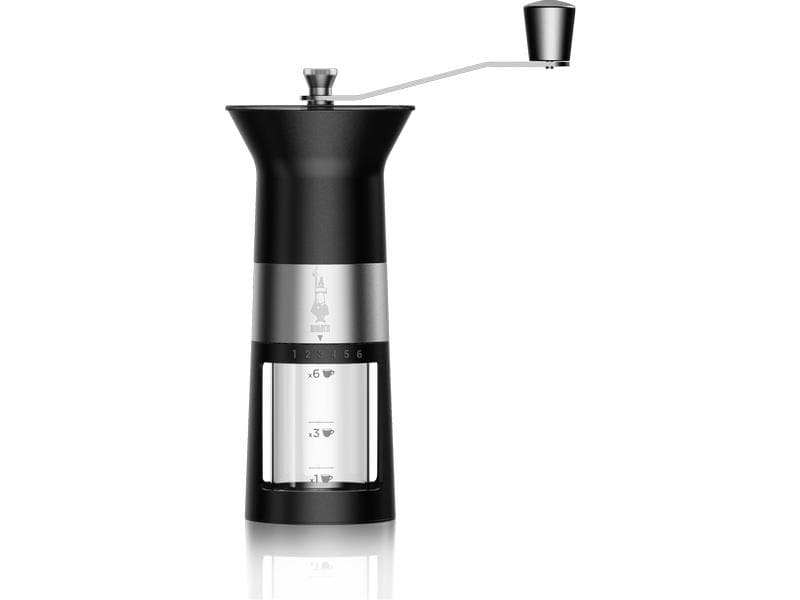 Bialetti Kaffeemühle Premium Schwarz/Silber Kaffeemahlwerk Premium