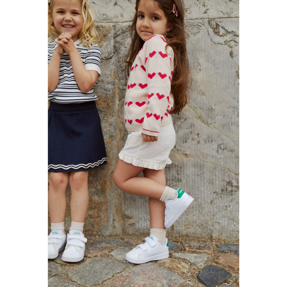 Køb COPENHAGEN COLORS Dusty Rose W Cream Stripe Seersucker Girly Shorts