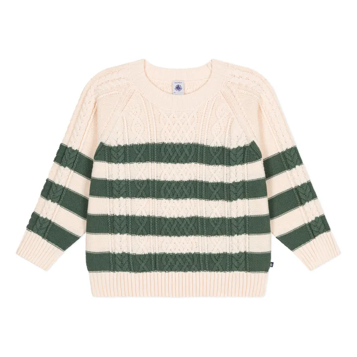 Petit Bateau Pull Malou Torsadé | Ecru