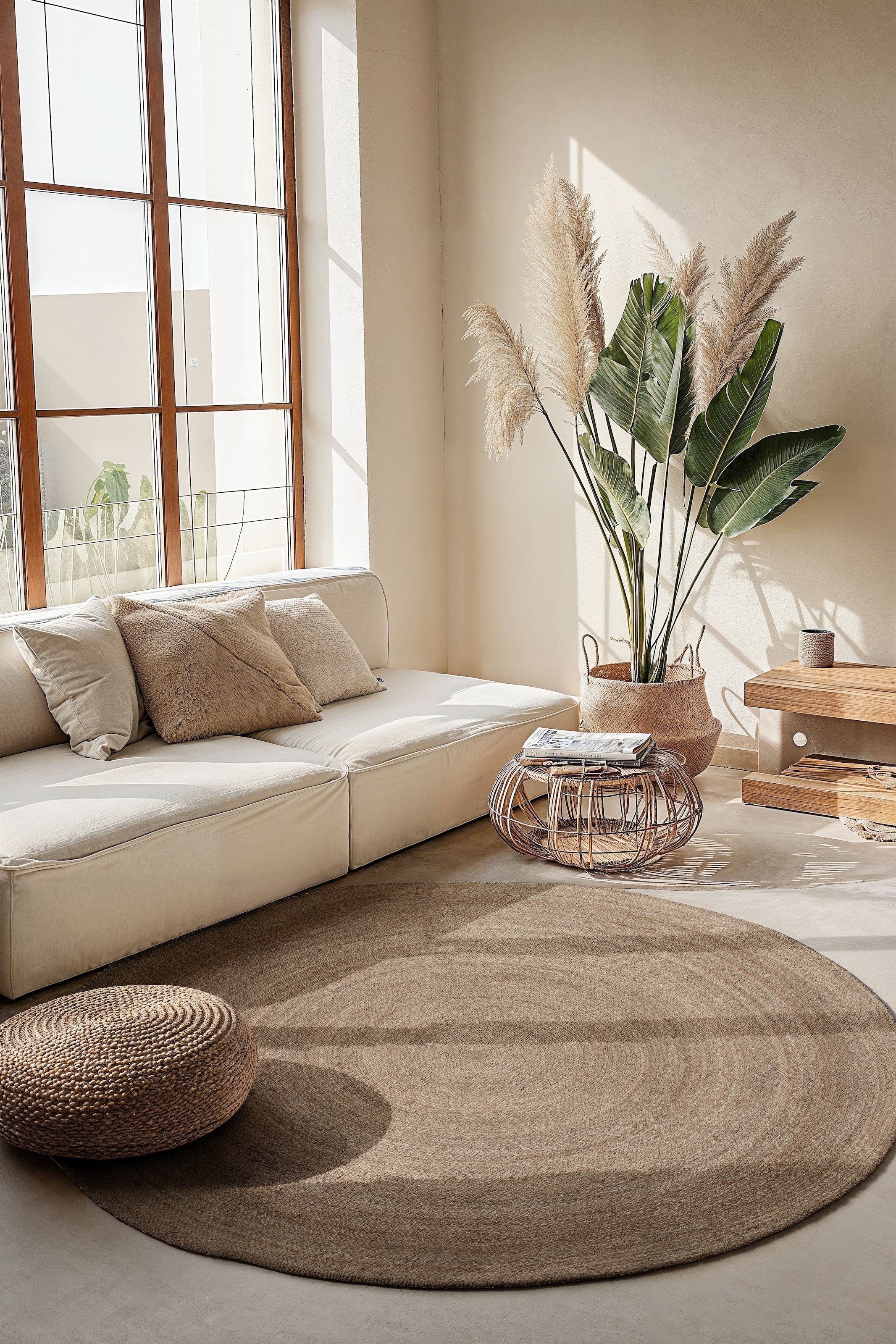 HANSE Home Teppich »Rangpur Juteteppich« rund 10 mm Höhe Handgewebt, 100% Jute , Natur, Wohnzimmer, Flur, Boho, Skandi