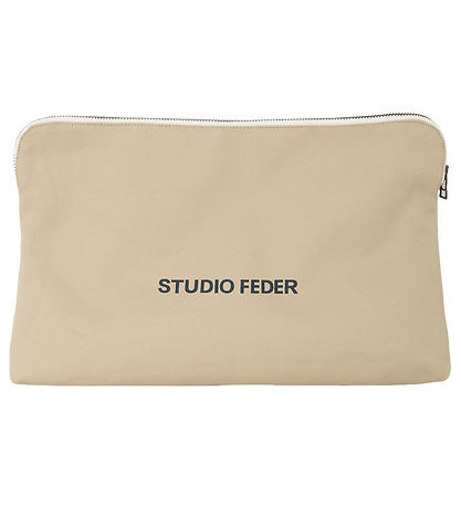 Studio Feder Kulturbeutel - Celia - Leinwand - Sand Beige