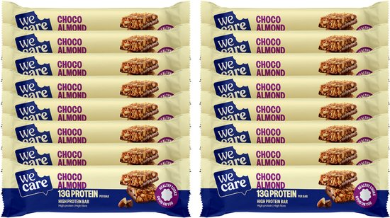 16x WeCare Bars Choco Almond (45 gr)