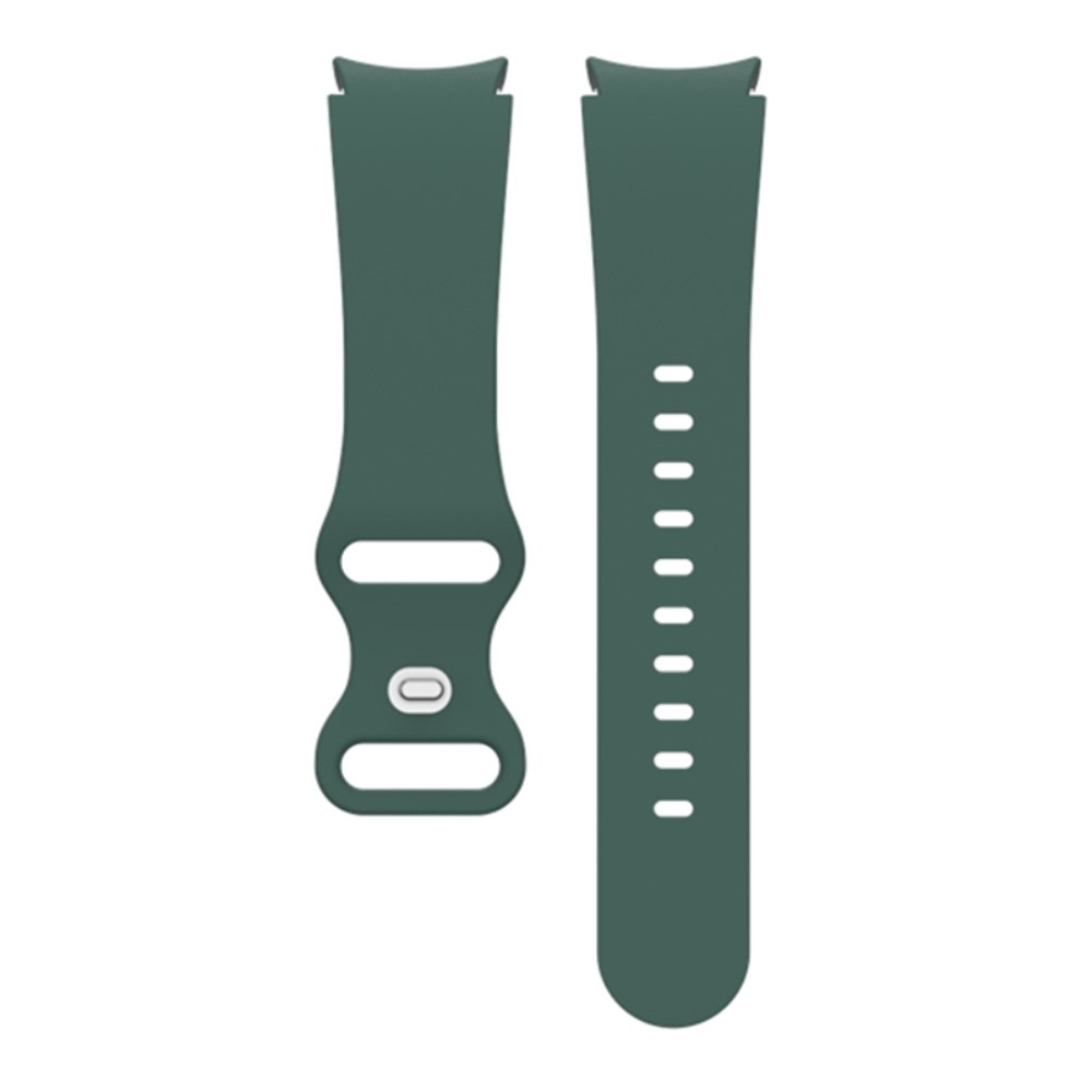 Samsung Galaxy Watch 4 (40mm) Silikon Armband mit Knopf Verschluss (Gelenkumfang: 180-220mm) - Grün