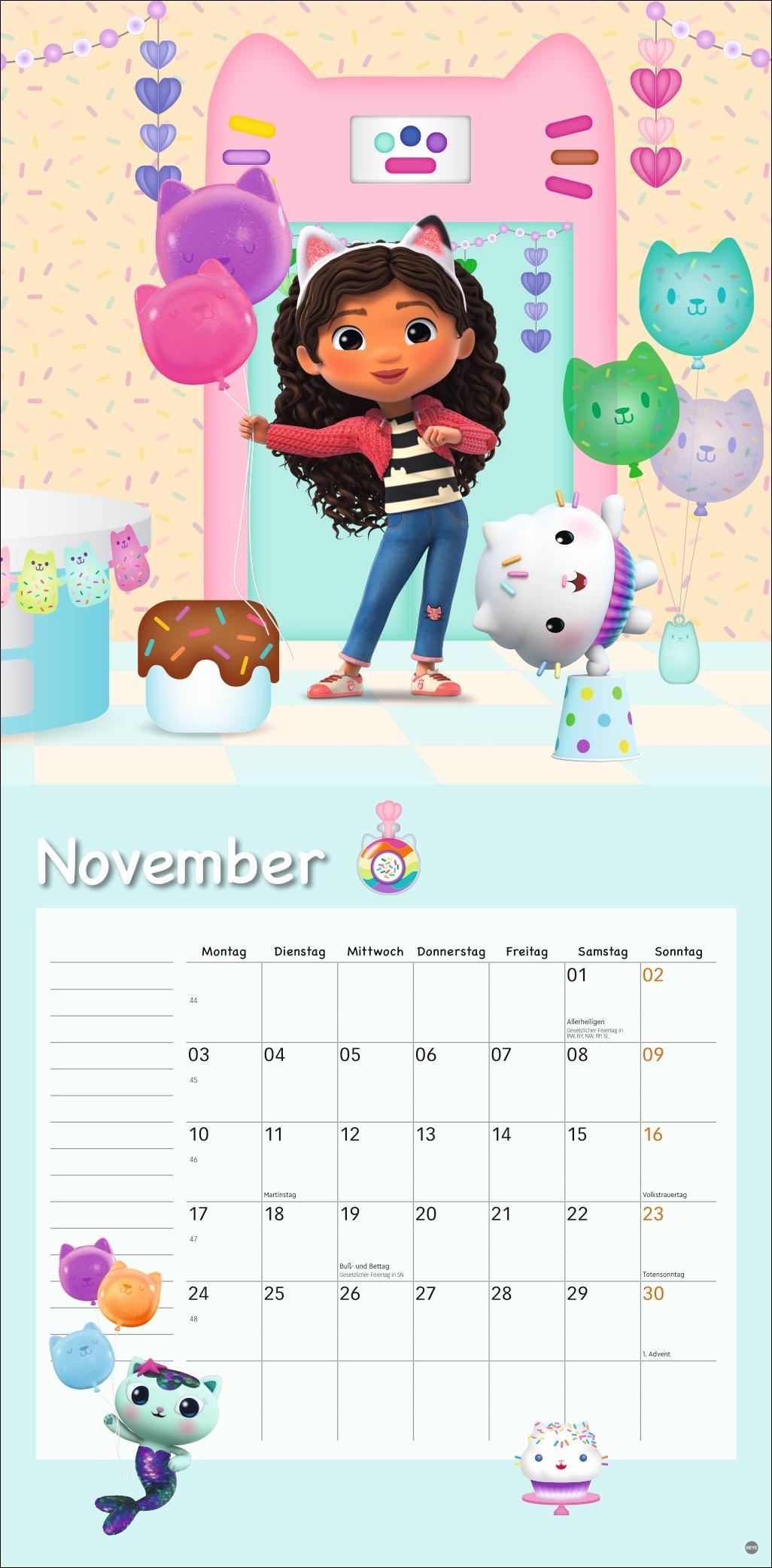 Gabby's Dollhouse  Broschurkalender 2025