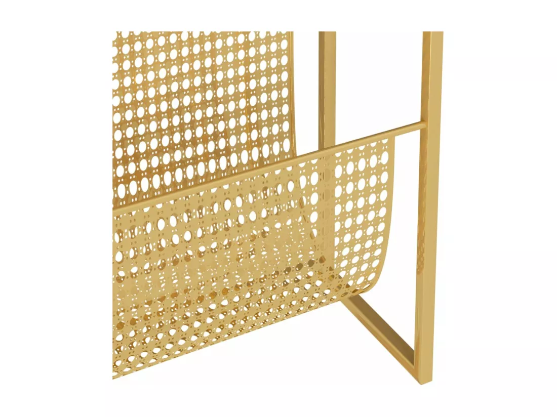 Porte-revue Doré 35x15x45 cm Acier