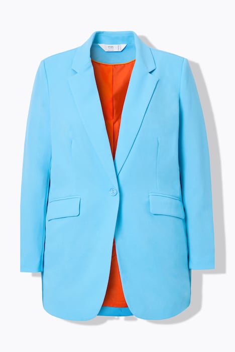 Blazer, Straight Oversized, farbiges Futter