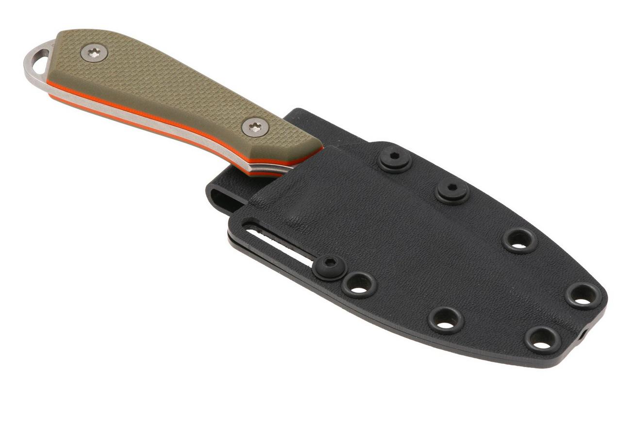 White River M1 Backpacker Pro WRM1-TGO Green/Orange G10, Kydex schede, nekmes