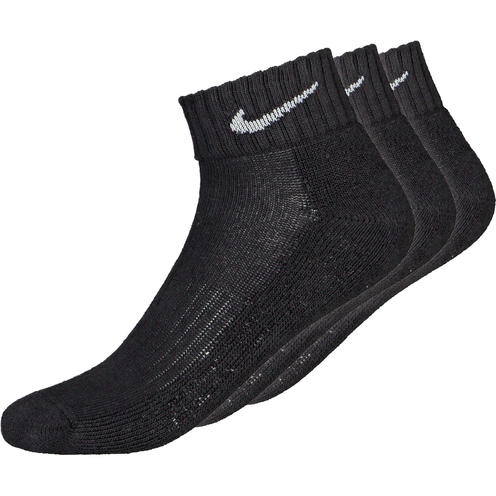 Nike Quartersocken Everyday, 3 Paar 42-46, schwarz