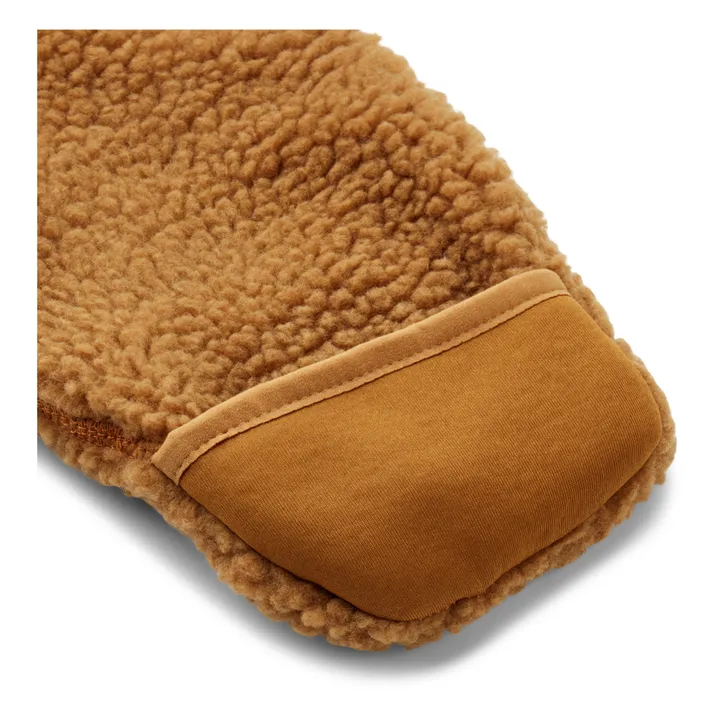 Liewood Combinaison Coton Bio Matières Recyclées Façon Fourrure Fraser | Caramel