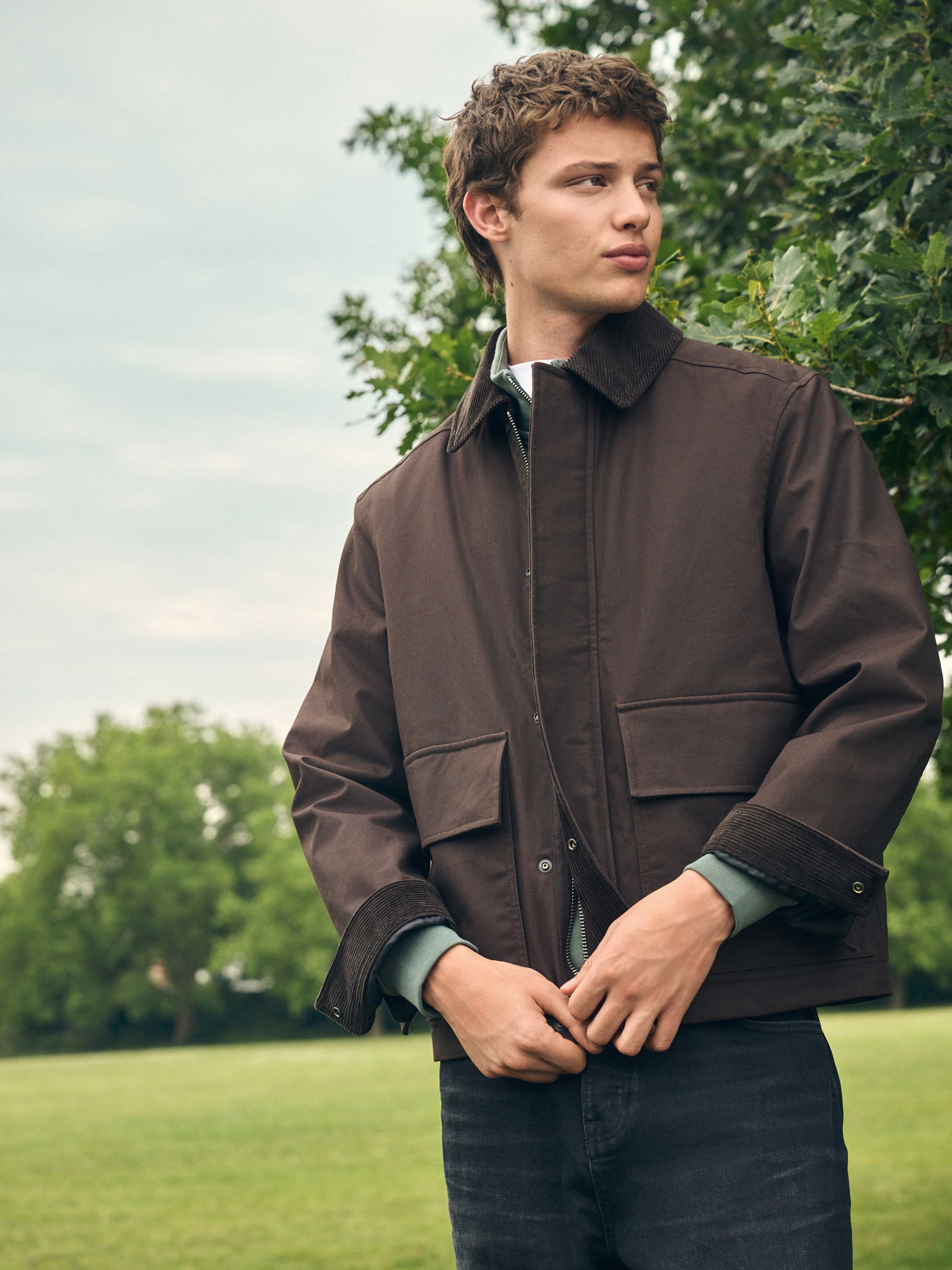 Bruin - Wax Corduroy Collar Barn Jacket