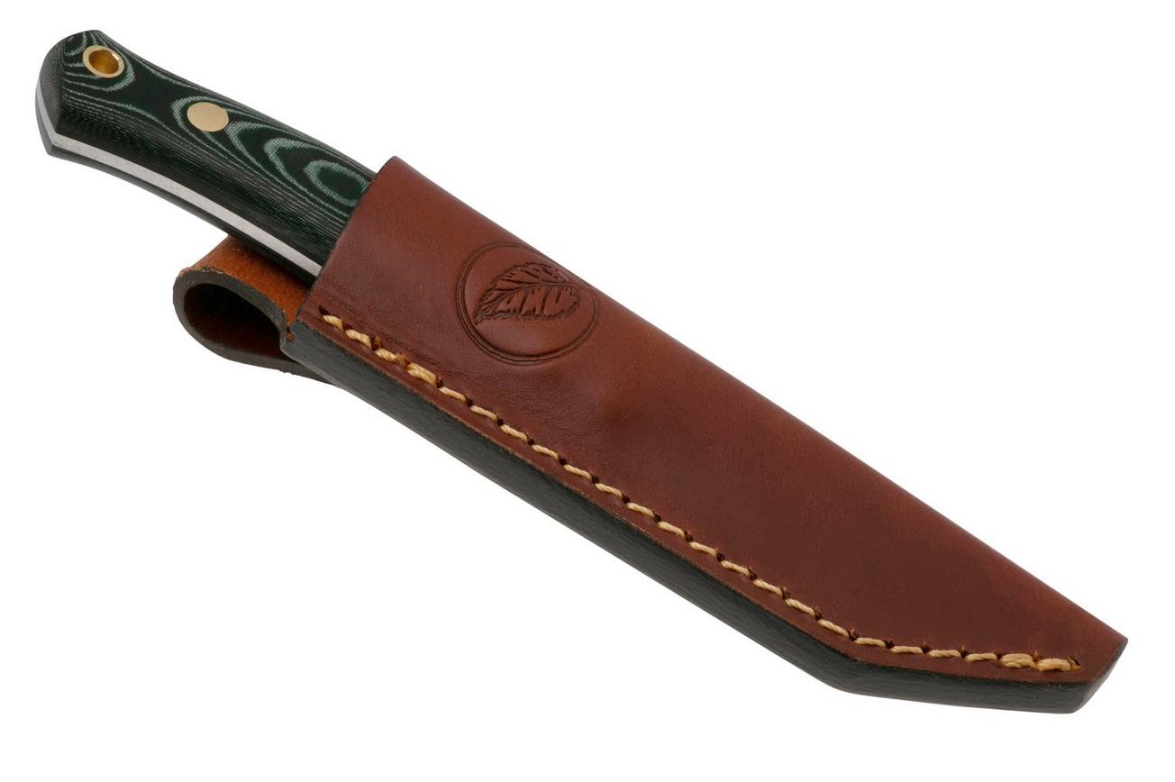 Casström No. 8 SFK 12807 Green Micarta, vaststaand mes