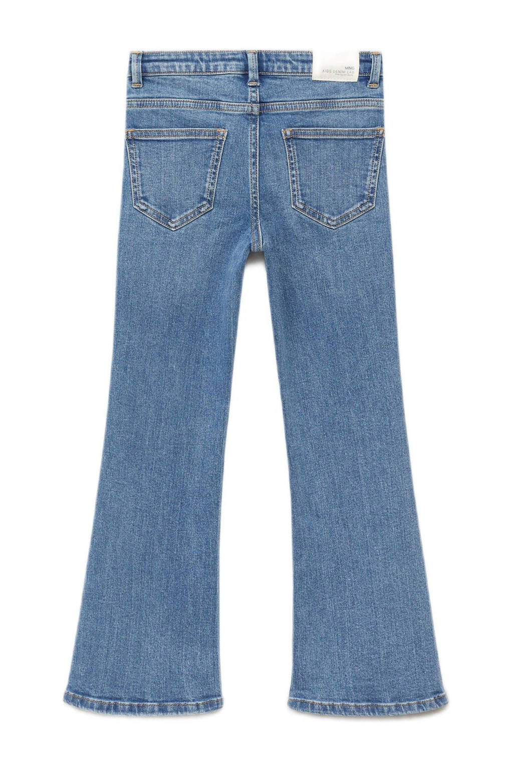 Mango Kids flared regular waist jeans medium blue denim