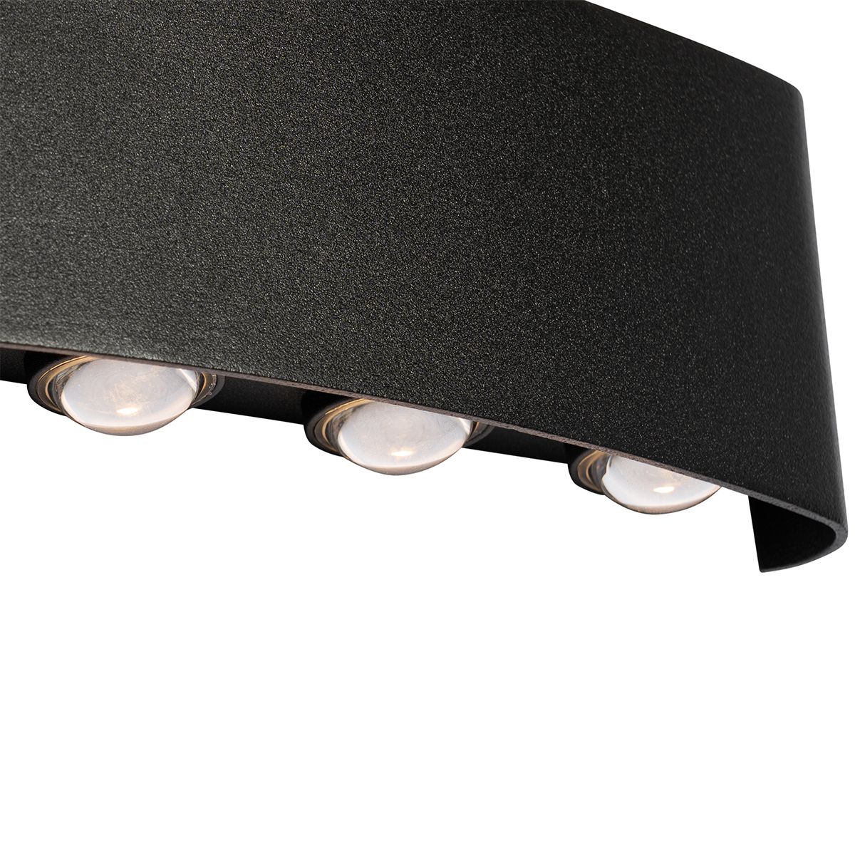 Buiten wandlamp zwart incl. LED 10-lichts IP54 - Silly