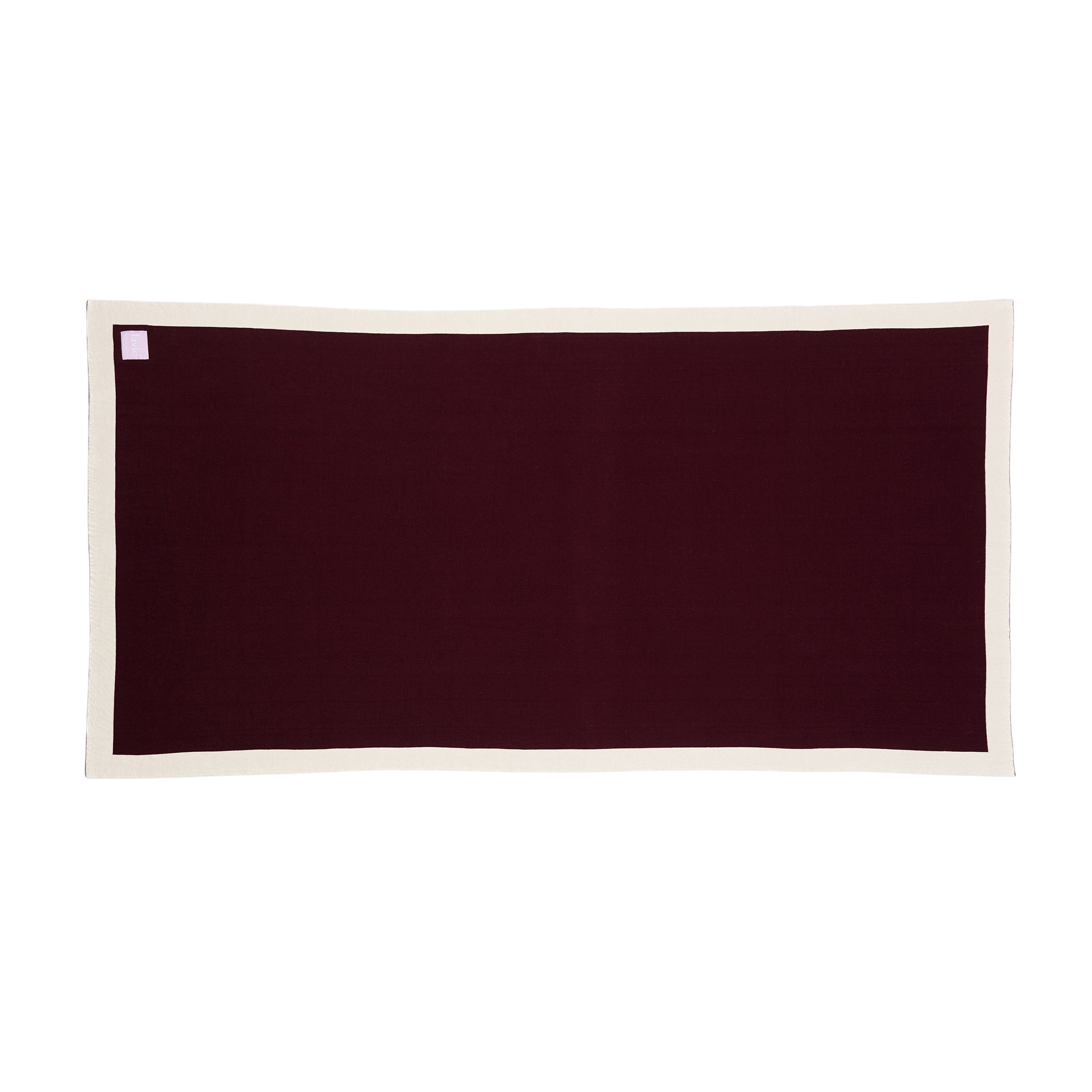 Wohndecke Lolla Plum/Undyed, Plaid 125x170 cm