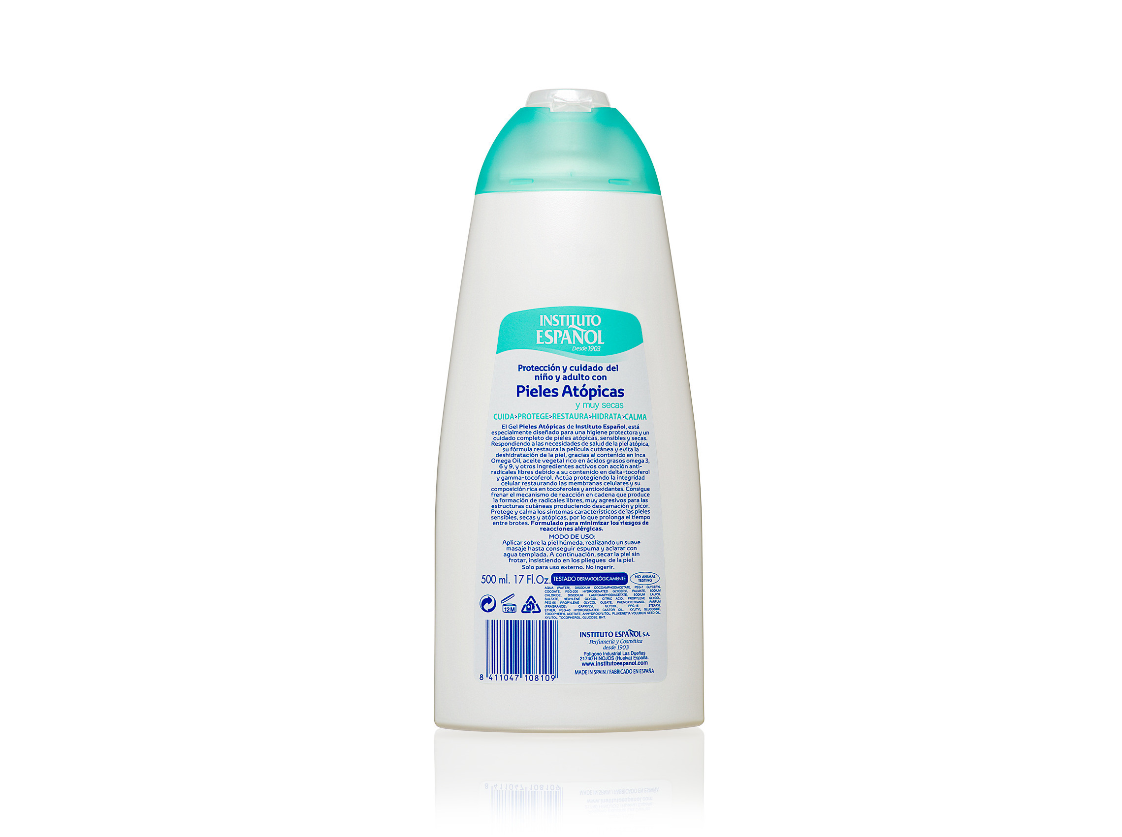 GEL DE BANHO INSTITUTO ESPAÑOL PELES ATÓPICAS 500ML