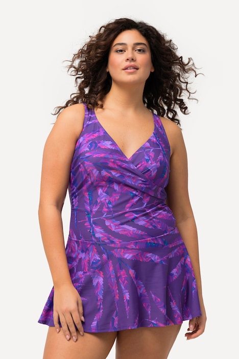 Badekleid, Blätter, Softcups, Raffung