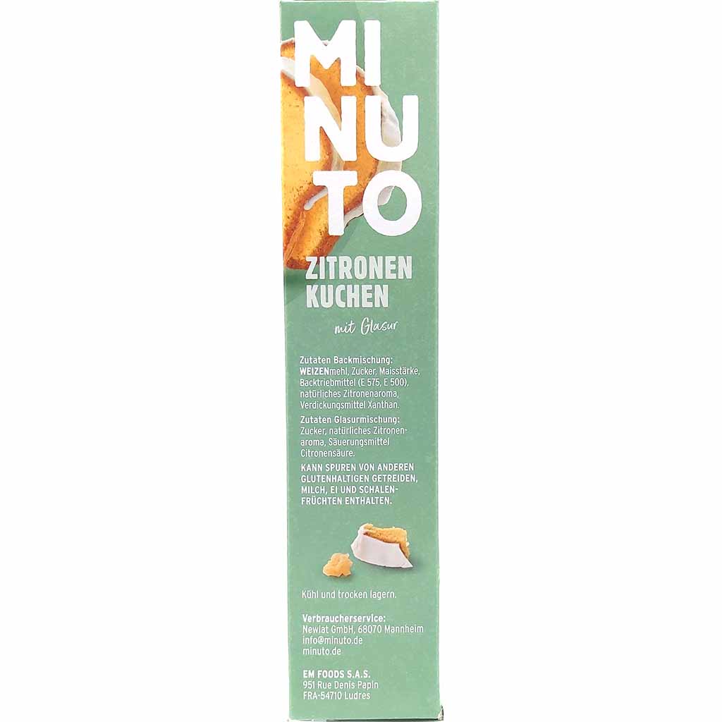 Minuto Zitronen Kuchen mit Glasur 475g MHD:28.2.25
