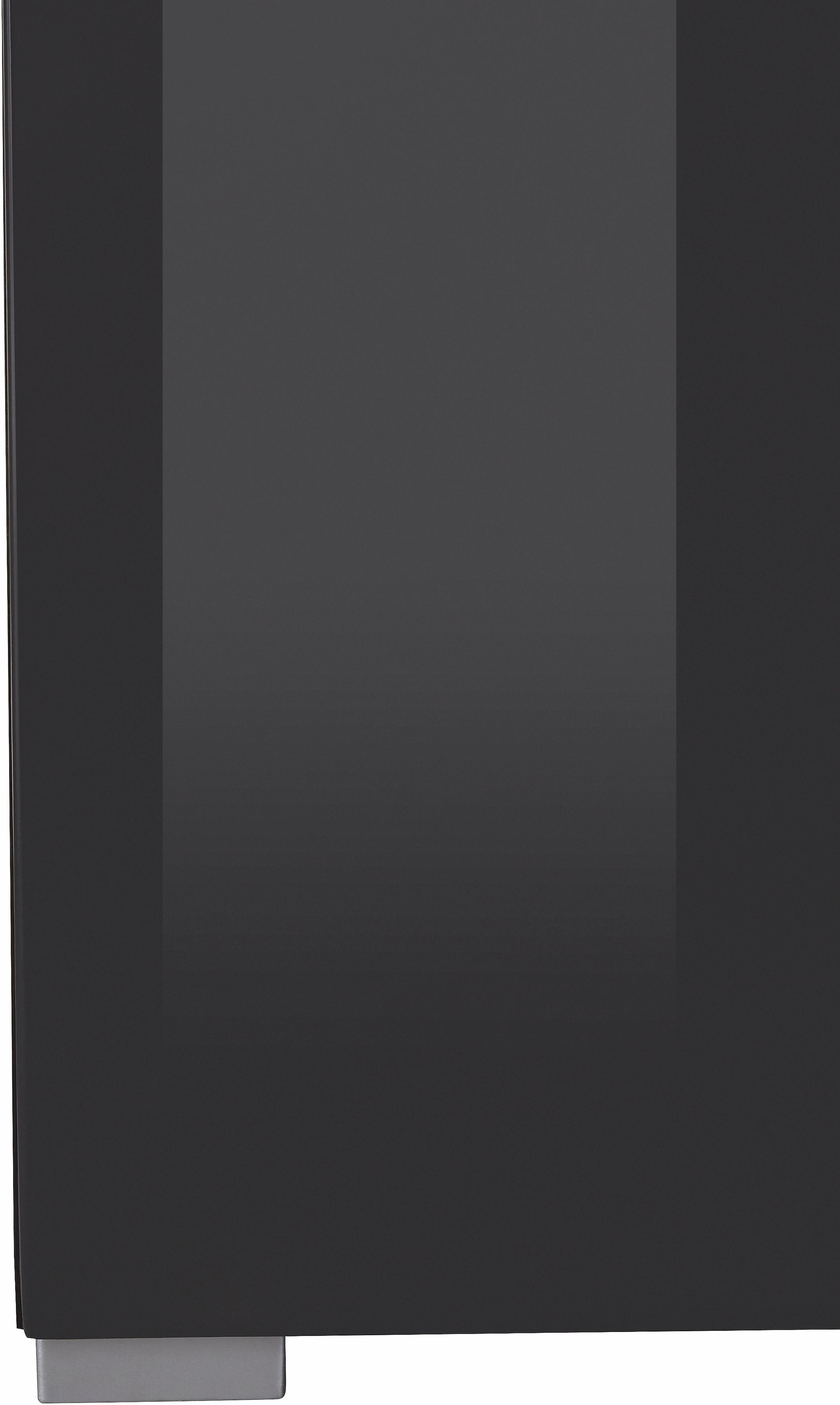INOSIGN Highboard »Toledo,Breite 147,5cm,trendige Hochkommode mit 3Türen und Schublade« Hochschrank mit Glas-Partien,stylische Hochglanzfronten