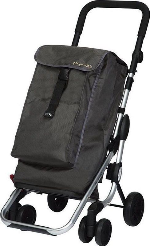 Playmarket Go Up Boodschappentrolley Dark Grey