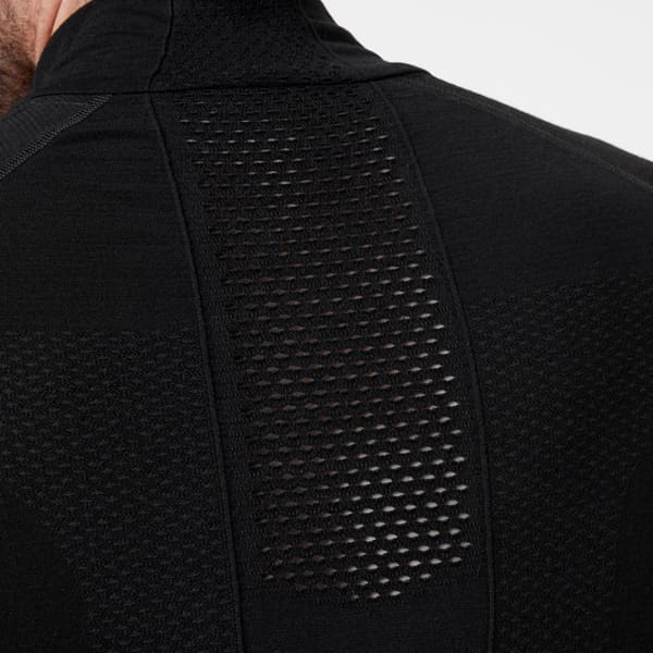 T-shirt thermique HELLY HANSEN H1 PRO LIFA SEAMLESS 1/2 ZIP BLACK