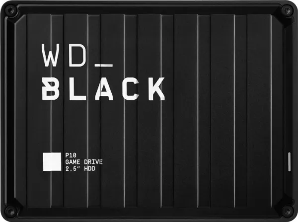 WD_BLACK P10 Game Drive WDBA3A0050BBK - Harddisk - 5 TB - ekstern (bærbar) - USB 3.2 Gen 1 - sort