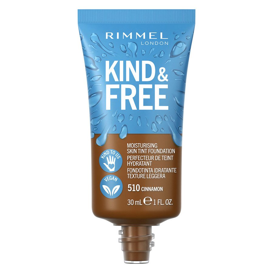 Rimmel London Kind & Free Moisturising Skin Tint Foundation 510 Cinnamon 30ml