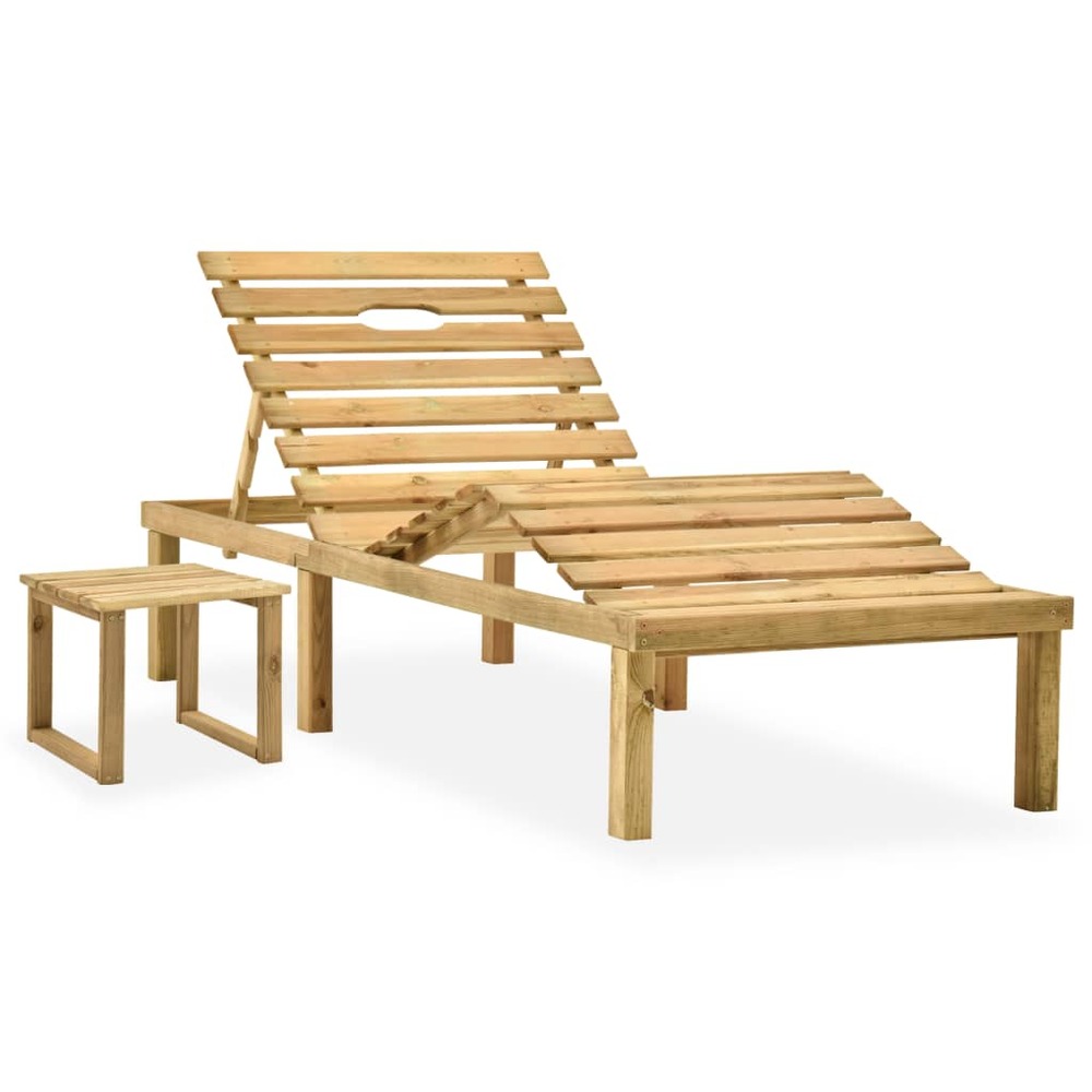 Transat chaise longue bain de soleil lit de jardin terrasse meuble d'extérieur 200 x 70 x (31,5-77) cm avec table et coussin