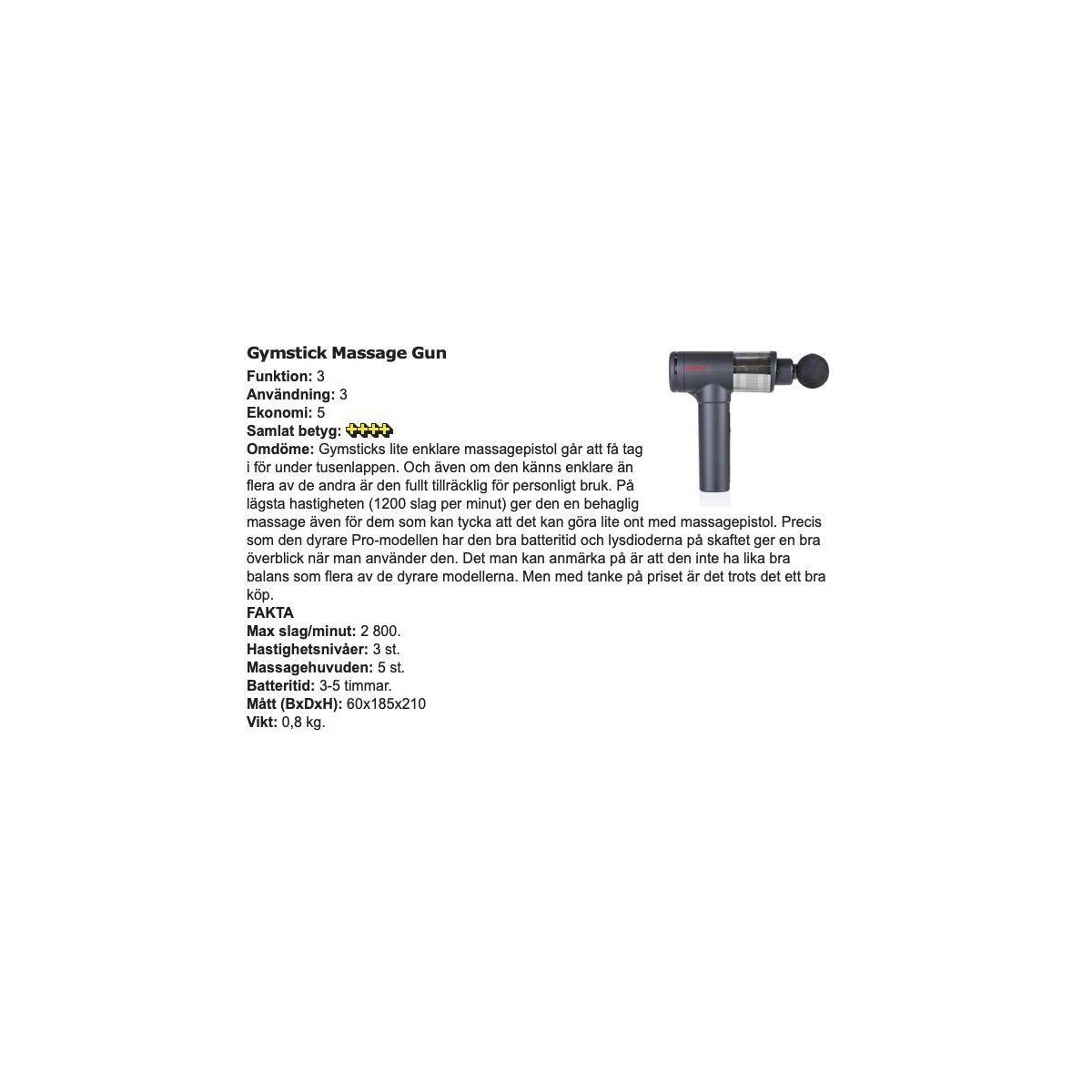 Gymstick Massage Gun