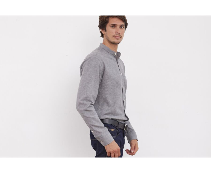 Chemise flanelle homme Anthracite et Gris - BARDIN