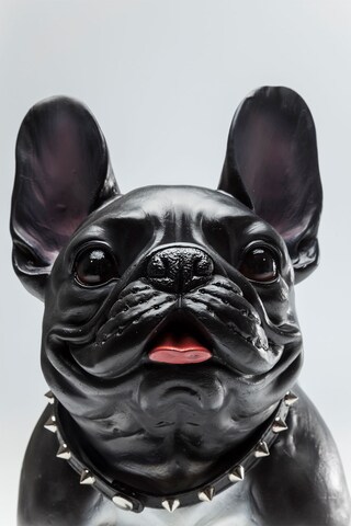 KARE DESIGN Dekofigur GANGSTER MOPS 40 cm schwarz /weiß