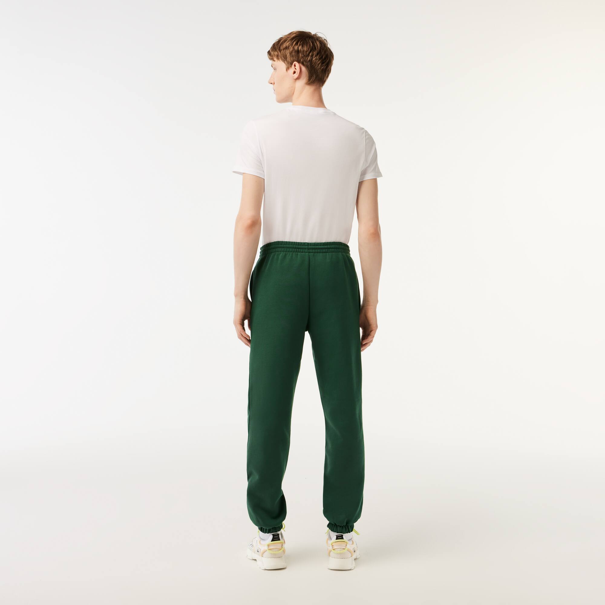 Herren LACOSTE Trainingshose aus aufgerautem Fleece Trainingshosen - Grün - Lacoste - Herren