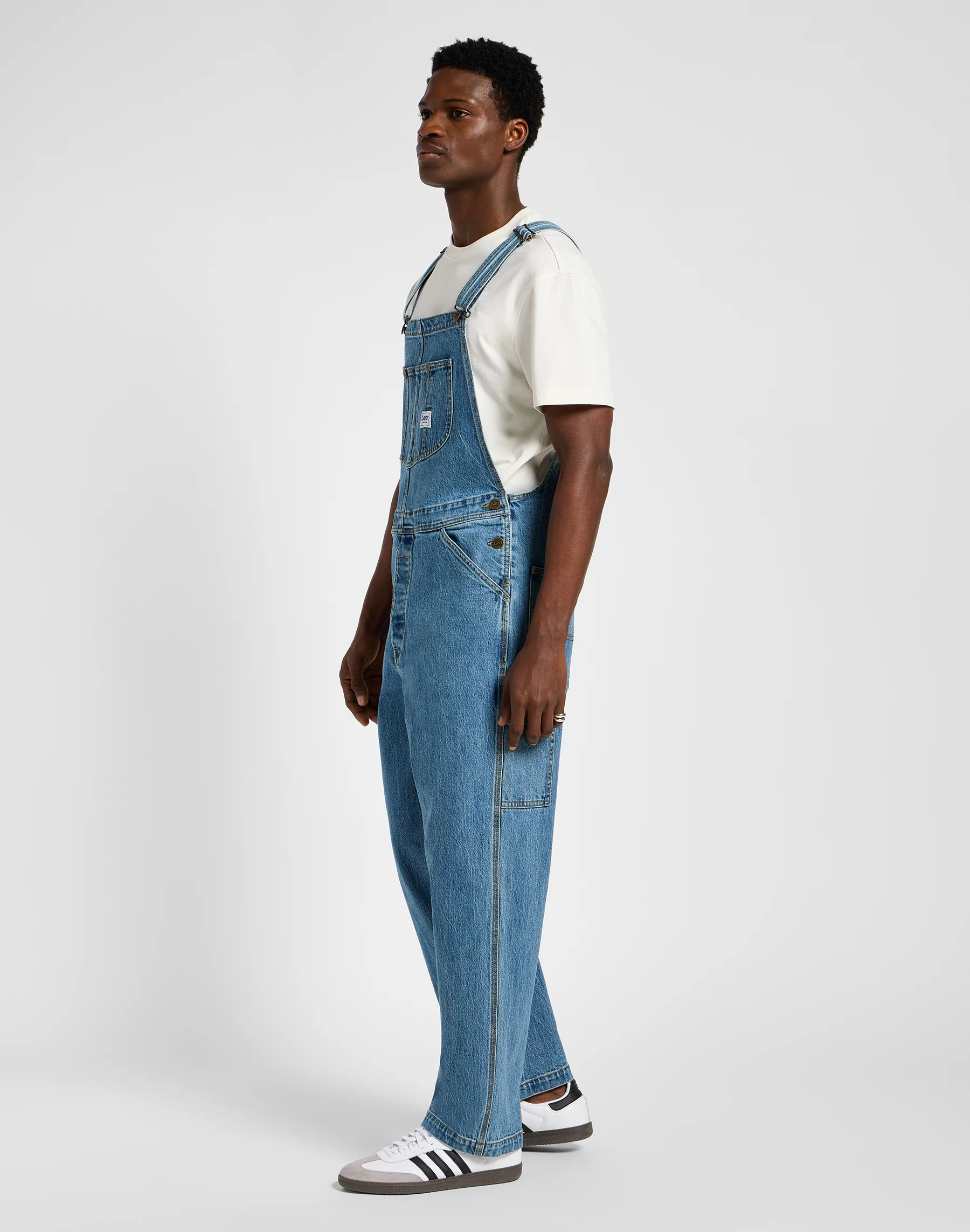 Lee  Bib buksedragt - Mid Wash