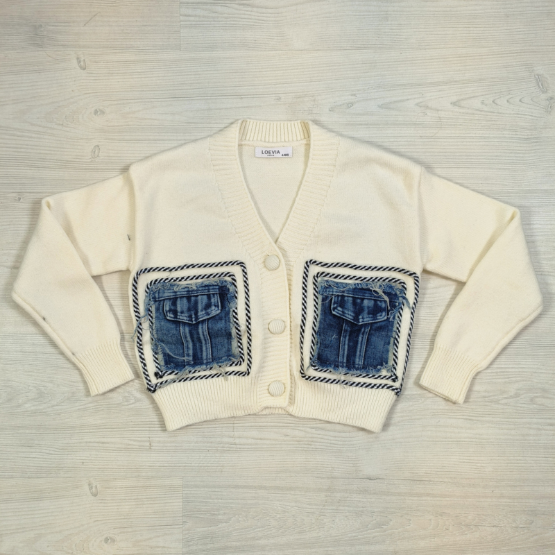 Denim pocket vest