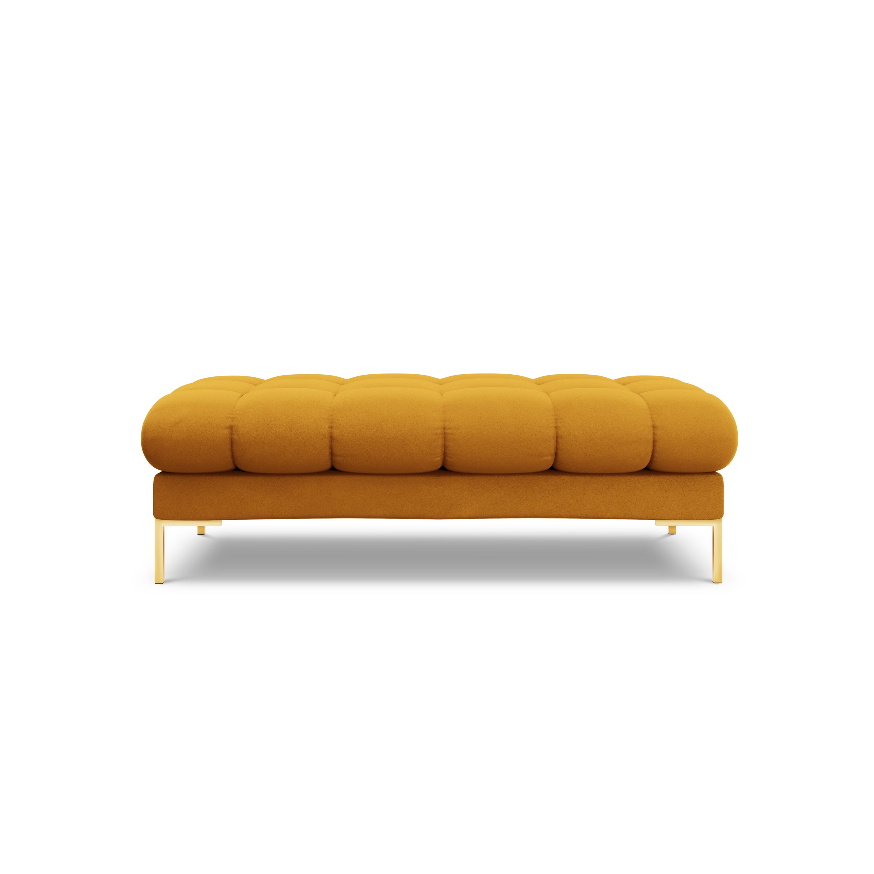 Cosmopolitan Design Bali Hocker - Okergeel / Goud