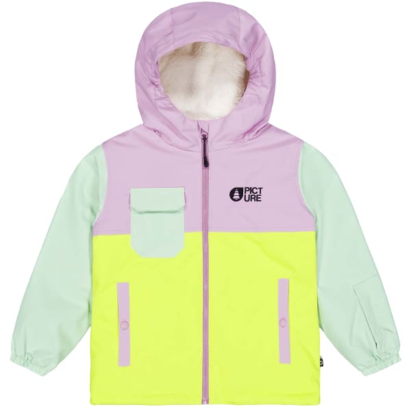 Veste de ski PICTURE SNOWY TODDLER JKT ORCHID SILT GREEN ACID