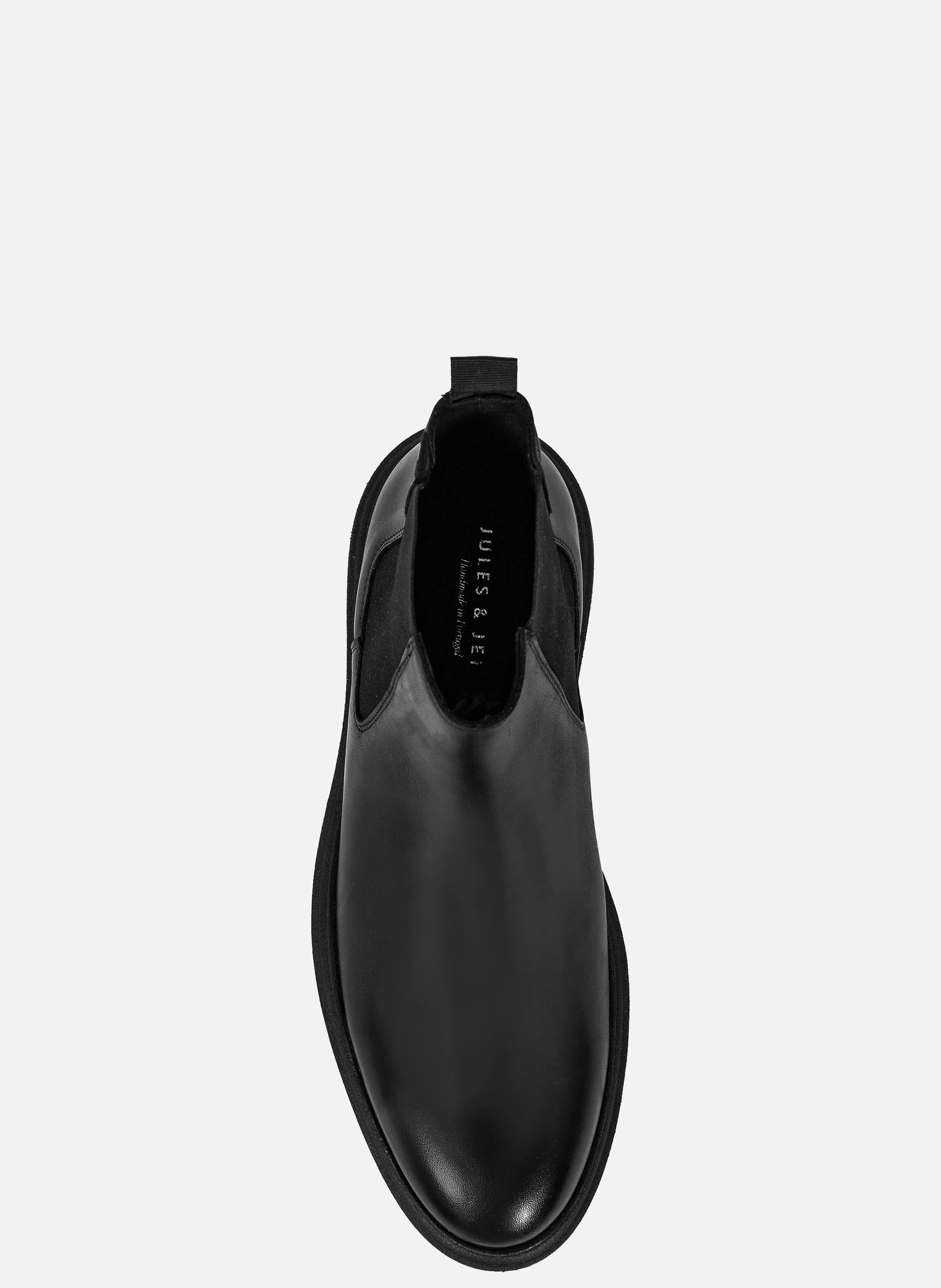 Chelsea boots gomme cuir | Noir