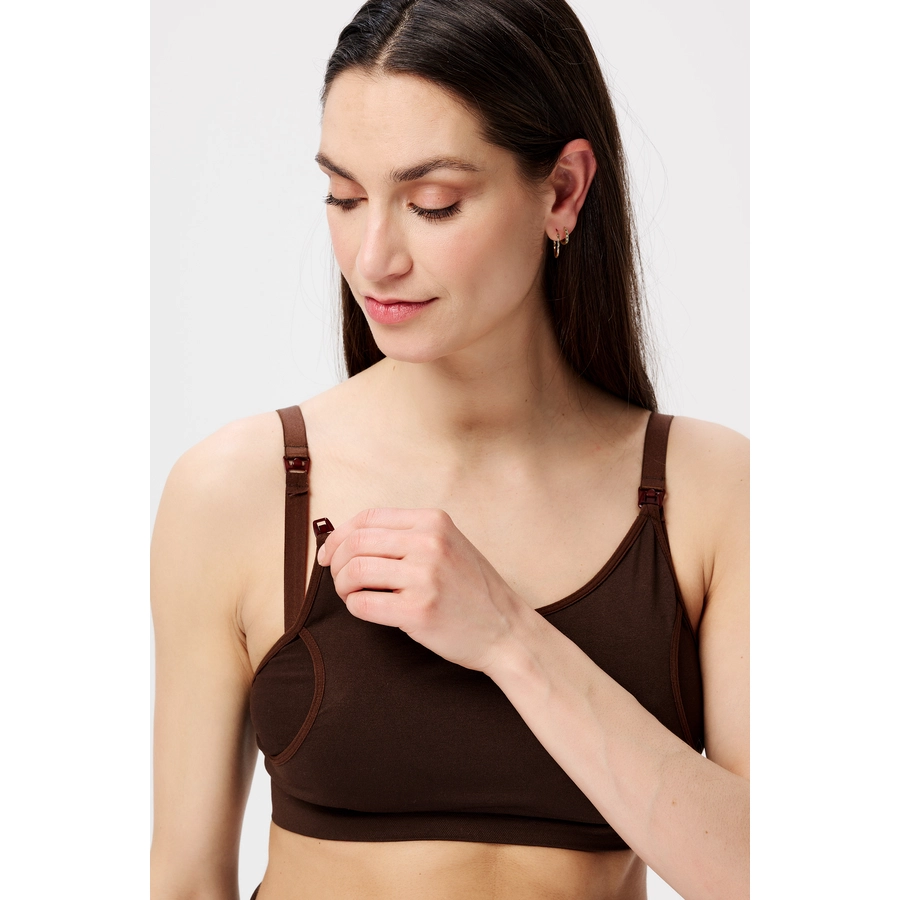 Noppies Nahtloser Still-BH pumping Mae Sensil® Breeze Coffee Bean