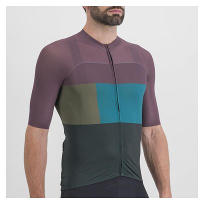 Maillot Manches Courtes Sportful Snap Violet/Bleu