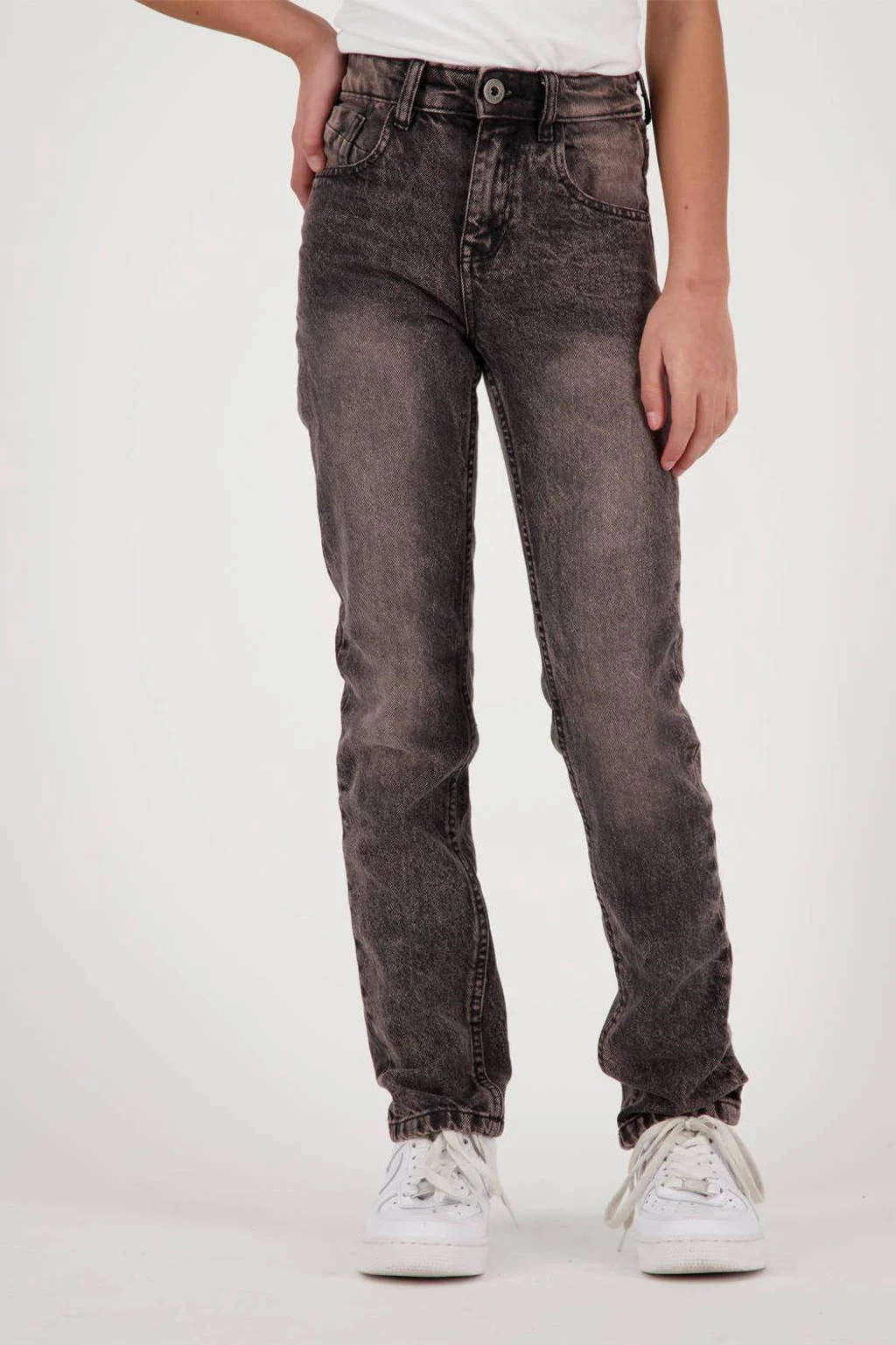 Vingino straight leg jeans Candy Overdye purple grey
