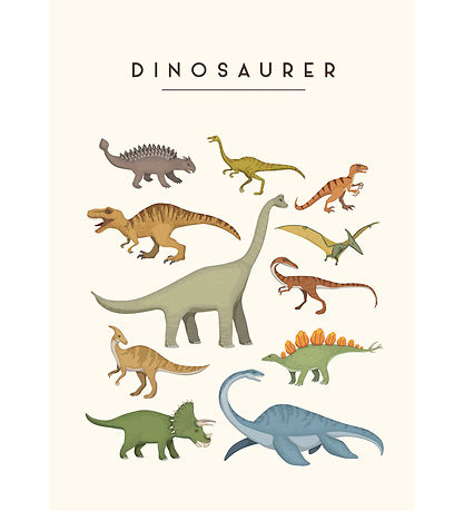 Citatplakat Poster - Kinderposter - Dinosaurier - A3