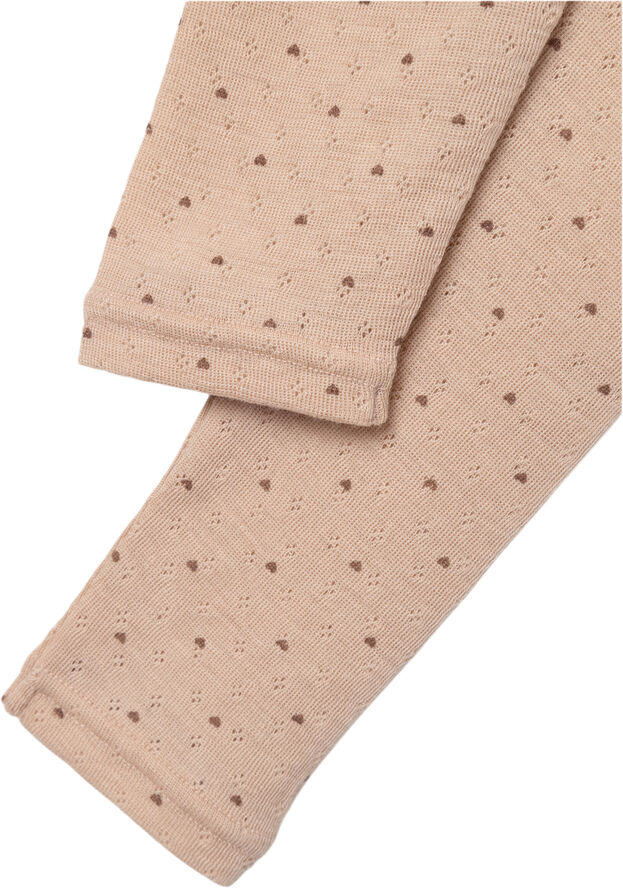 Lil' Atelier NMFNAVA WOOL LEGGINGS LIL Rugby tan