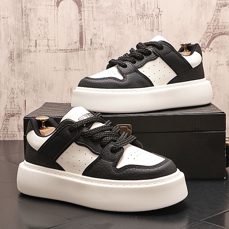 Mr Ozera - Veterschoenen met letters en platform