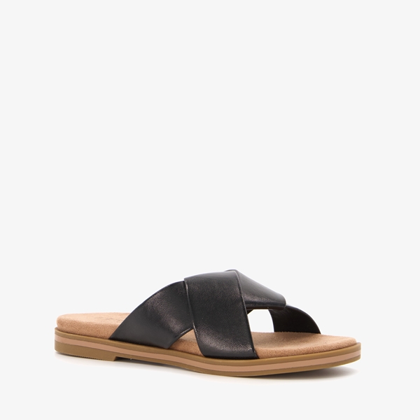 Blue Box dames slippers zwart