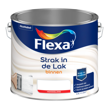 Flexa Strak in de lak binnenlak hoogglans 2,5 liter