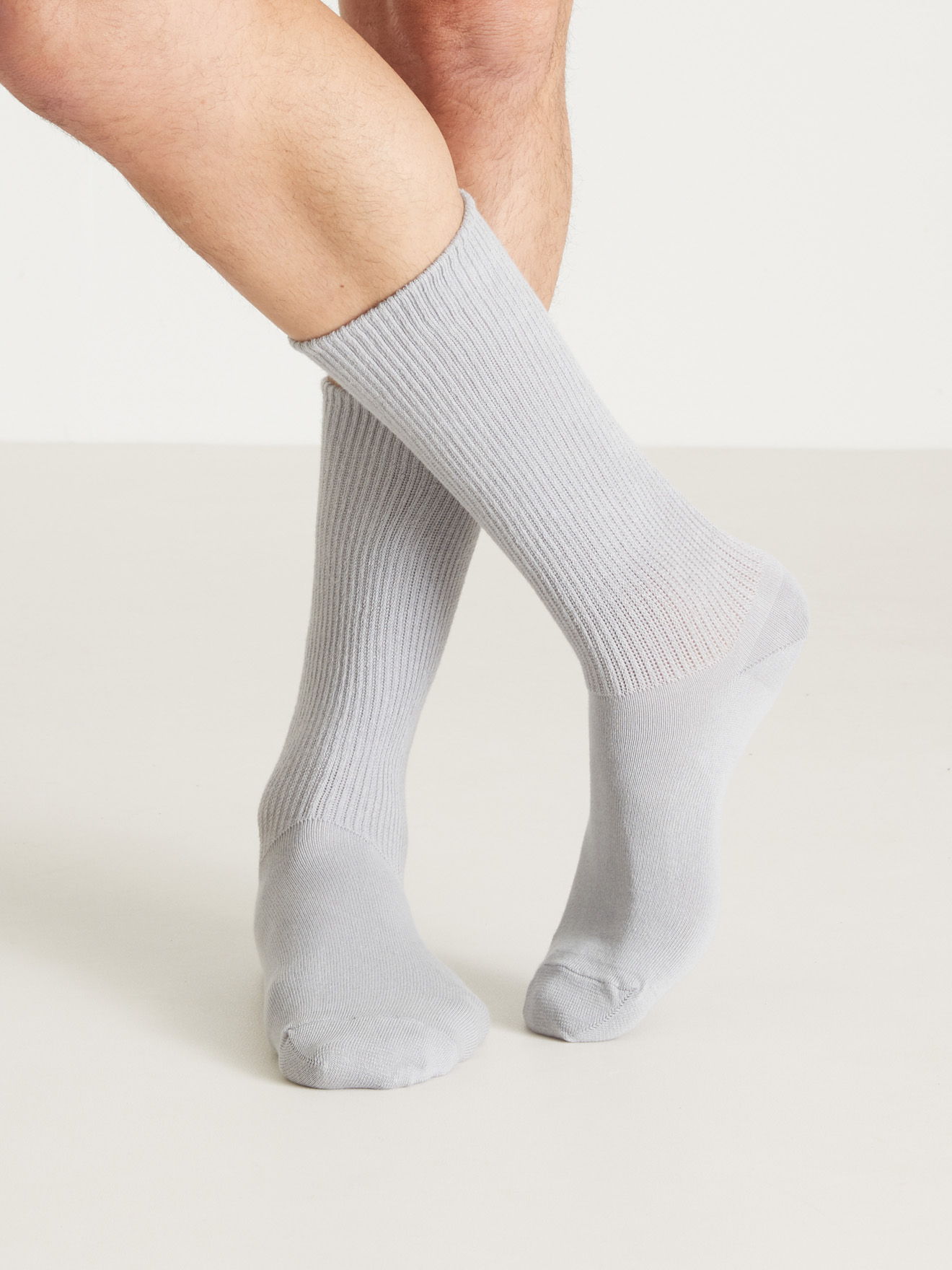Lot 2 paires mi-chaussettes pieds larges