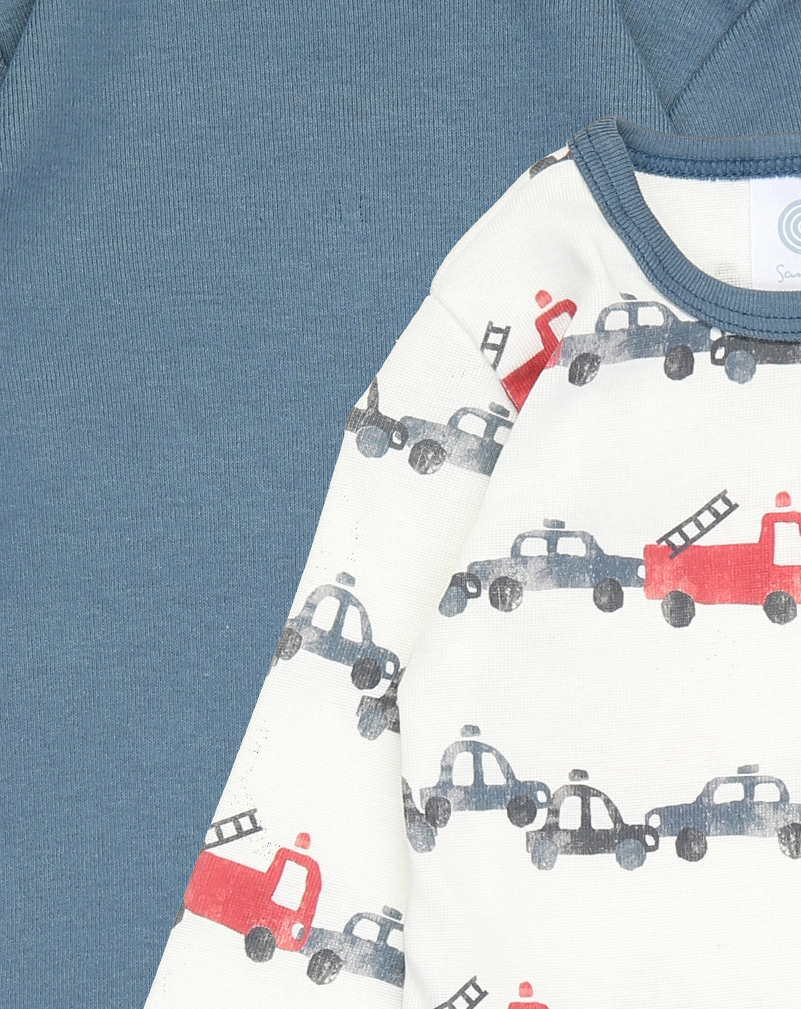 Langarmbody FIRETRUCK 2er-Pack in white pepple