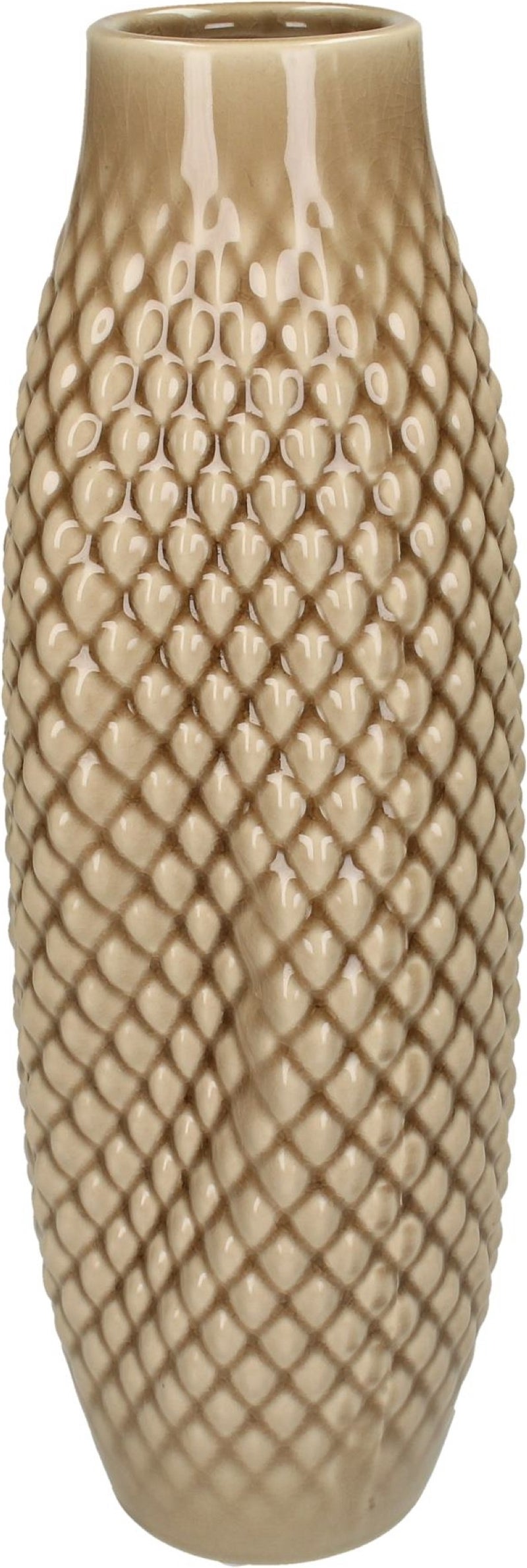 HD Collection vaas Pollie bruin D 11,8 H 36 cm