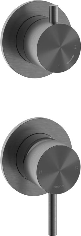 Hotbath - Archie - Douchekraan - Geborsteld Gunmetal PVD - RVS316